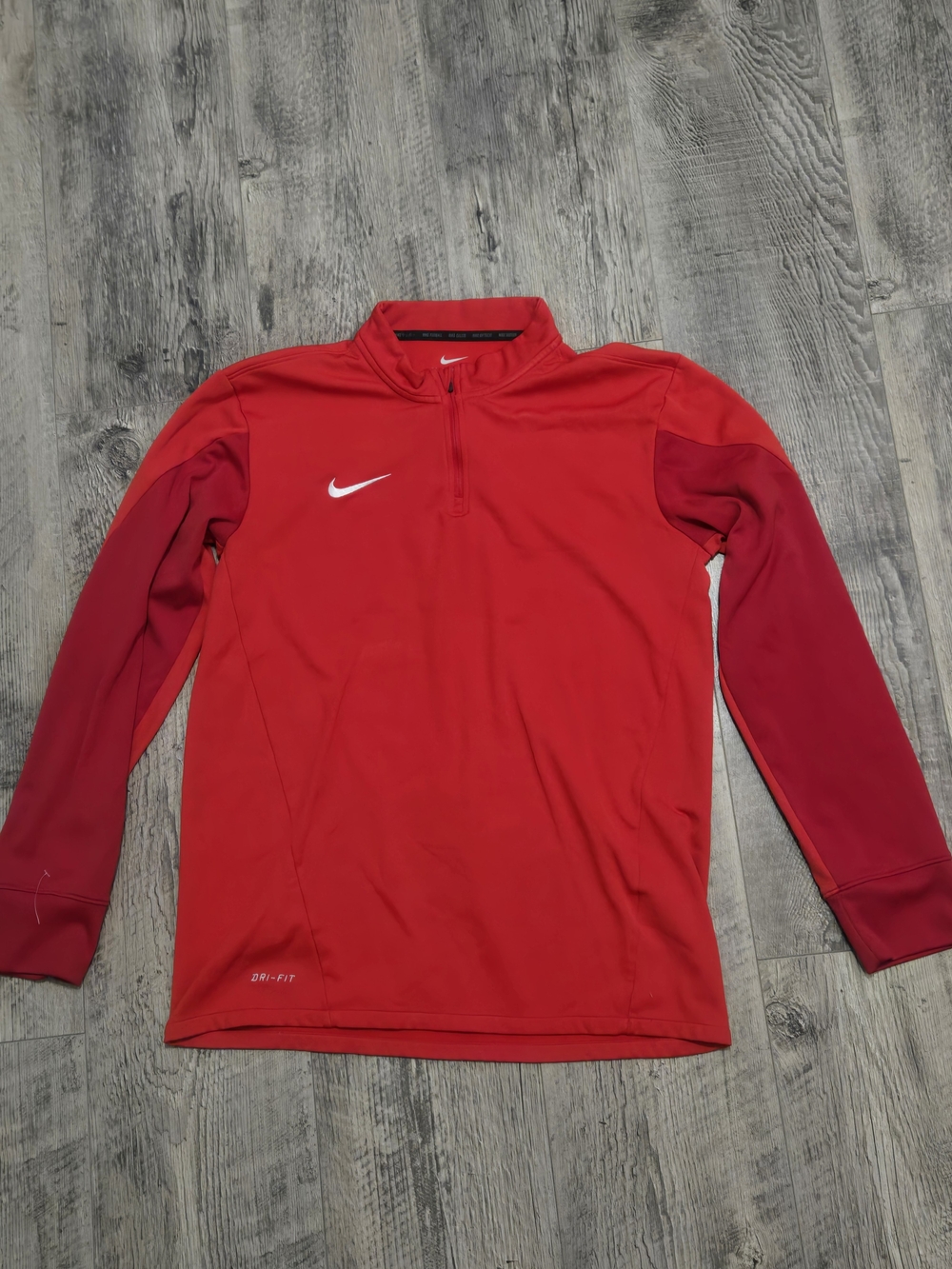 Nike Red Dri-FIT 1/4 Zip Pullover